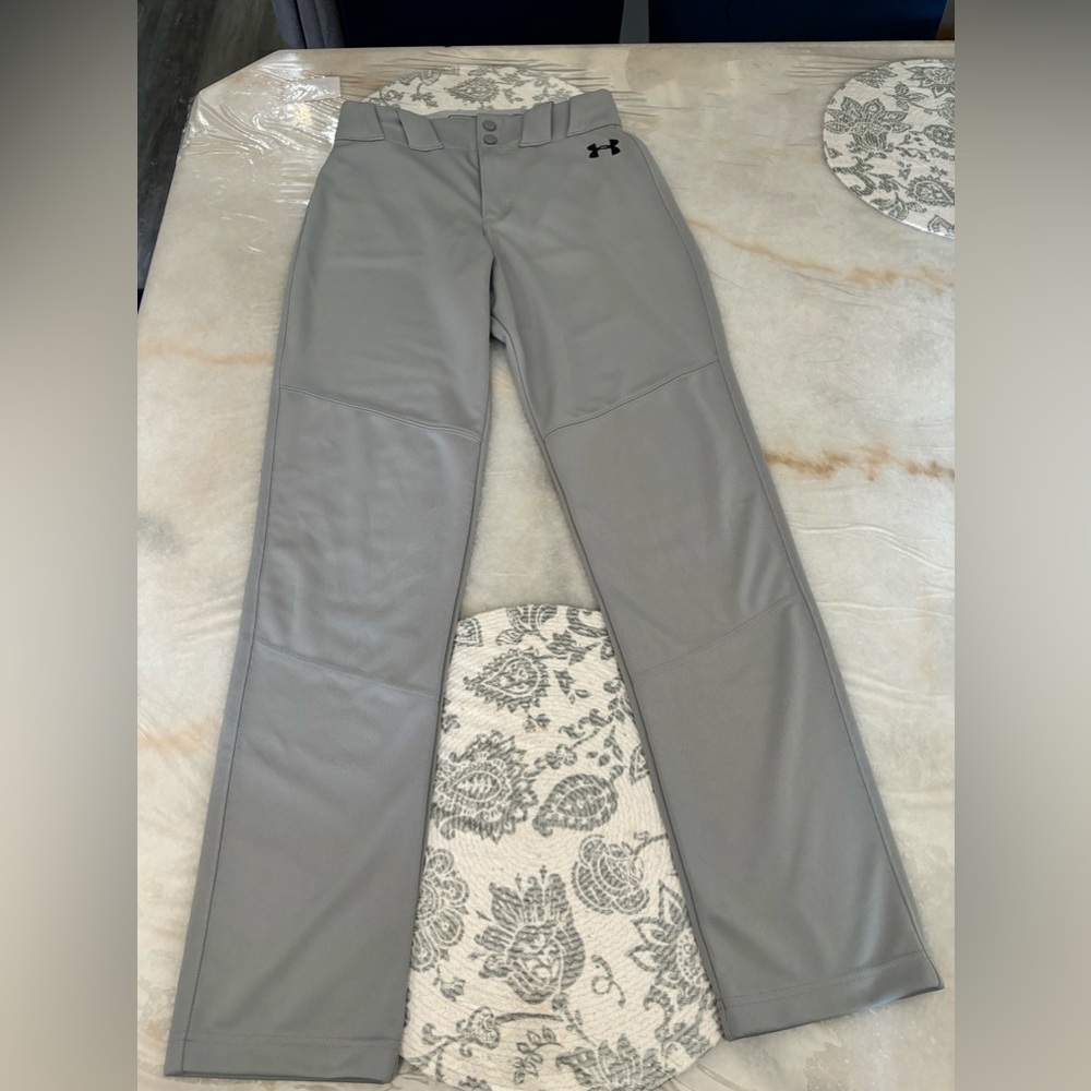 Men Under Armour Baseball Pants Size SMP/CH Gray